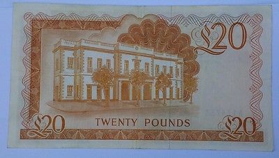 20/11/1975 Gibraltar 20 Pounds Banknote P-23a (Key Date) British Adminstration