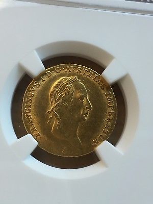 1830 A Austria Ducat Dukat Gold Coin 3.48 gram Franz II Vienna Wien NGC MS62