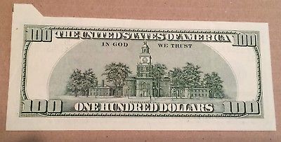 2006 US America Lot of 4 Consecutive $100 Dollar Bill Banknote Serious Cut Error