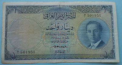 1947 Kingdom of Iraq 1 Dinar Banknote Pick #: 29 King Faisal II