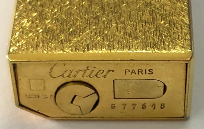 1980 Qatar Doha Municipality Cartier 18k Yellow Gold Plated Cigarette Lighter ولاعة كارتير هدية من بلدية الدوحة قطر سنة ١٩٨٠
