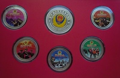 2011 China Police Armed Force Military Set 6 Silver Medal Coin Badge Great Wall