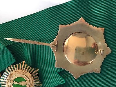 Libya Arab Jamahiriya Order of Pioneers Grand Cross Badge Medal Nichan Qaddafi