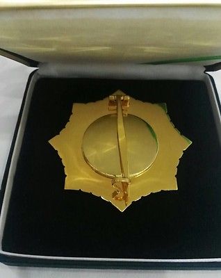 Libya Arab Jamahiriya Order Great Man Made River Breast Star Badge Medal Qaddafi