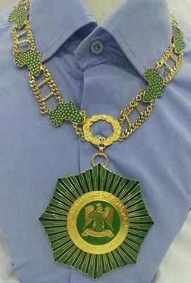 Libya Arab Jamahiriya Order Good African Citizenship Collar Badge Medal Qaddafi