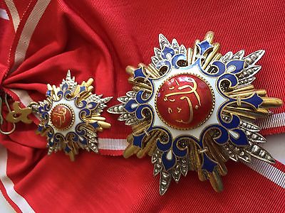 Yemen Order of Mareb Ma'arib Sash Badge Medal Nichan Grand Cross 1st Class Rare