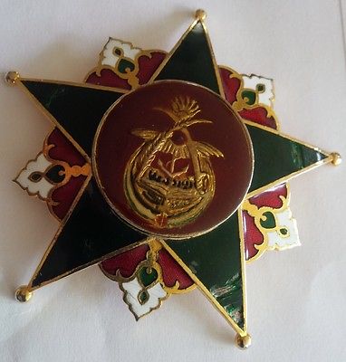 Iraq Military Academy Distinguished Service Breast Star Medal Order Badge Saddam