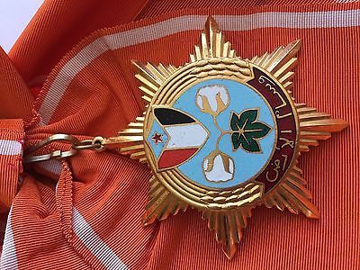 Arab Republic Yemen Order of the Earth Sash Badge Medal Nichan 1st Class Rare