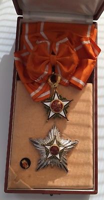 Morocco Order of Quissam Alaquite BuSaidi Grand Cross Badge Medal Nichan Wissam