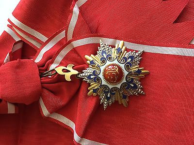 Yemen Order of Mareb Ma'arib Sash Badge Medal Nichan 1st Class Rare