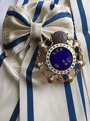 Iran Persia Pahlavi Order THE PLEIADES HAFT PAYKAR Grand Cross Medal Badge Sash