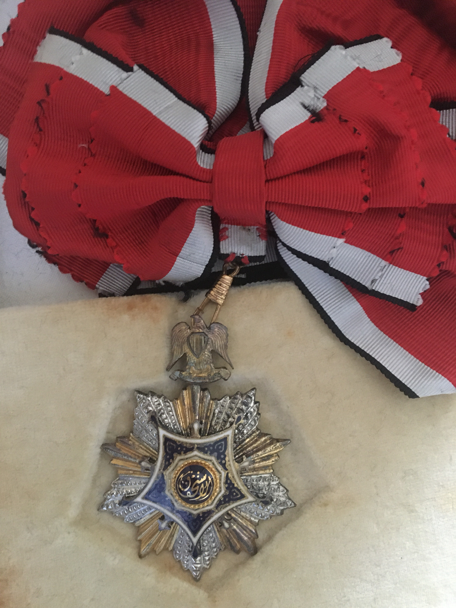 1953 Egypt Order of Merit Nishan al-Istihqaq Class Grand Cross Sash Badge Medal