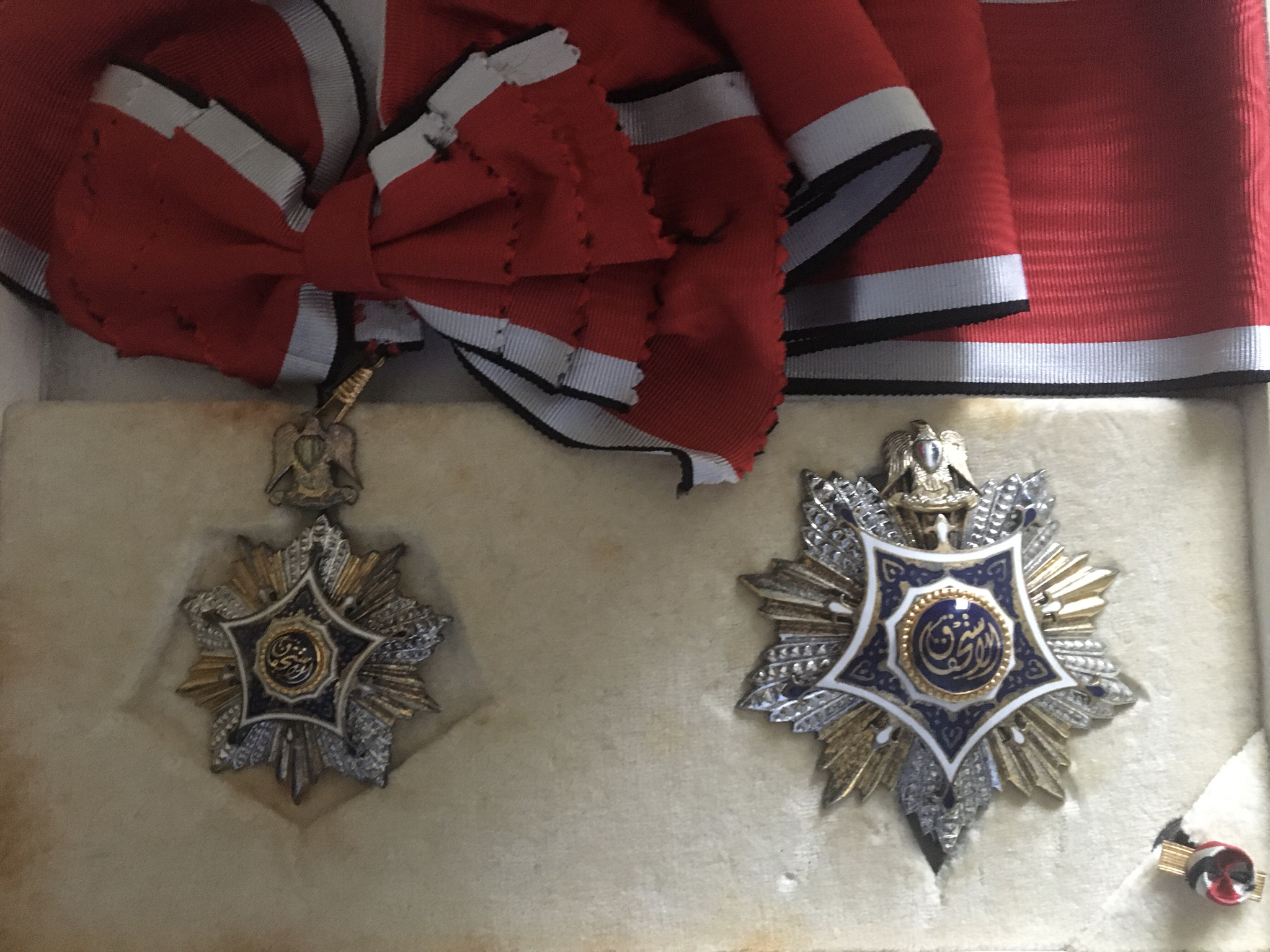 1953 Egypt Order of Merit Nishan al-Istihqaq Class Grand Cross Sash Badge Medal