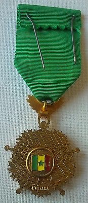 1960 Senegal Order of the Lion Grand Cross Breast Star Neck Chest Badge Medal VF