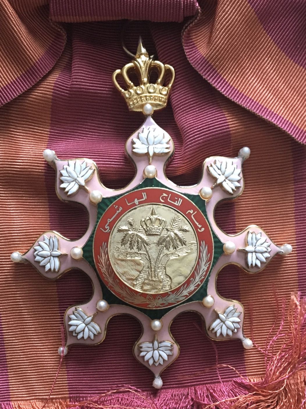 IRAQ MONARCHY IN EXILE ORDER OF THE HASHEMITE CROWN, GRAND CROSS SET MEDAL BADGE وسام التاج الملكي الهاشمي الملكية العراقية بالمنفى