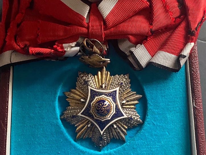 1953 Egypt Order of Merit 1st Class Grand Cross Sash Badge Jamal Abdul Nasser