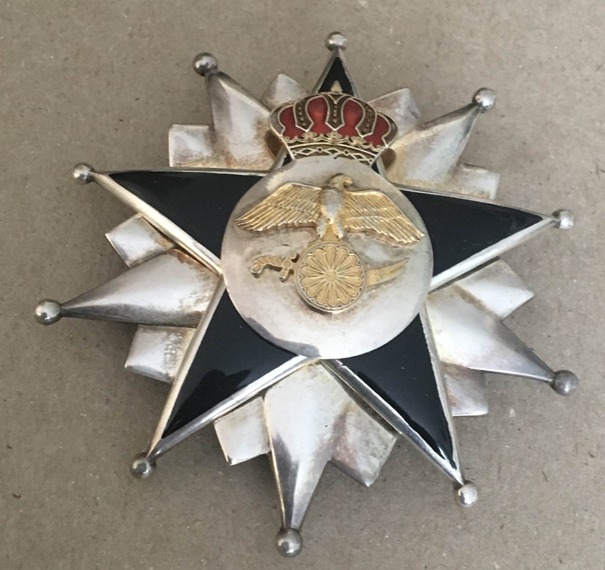 Hashemite Kingdom of Jordan Order Dedication Sacrifice Breast Star Badge Medal