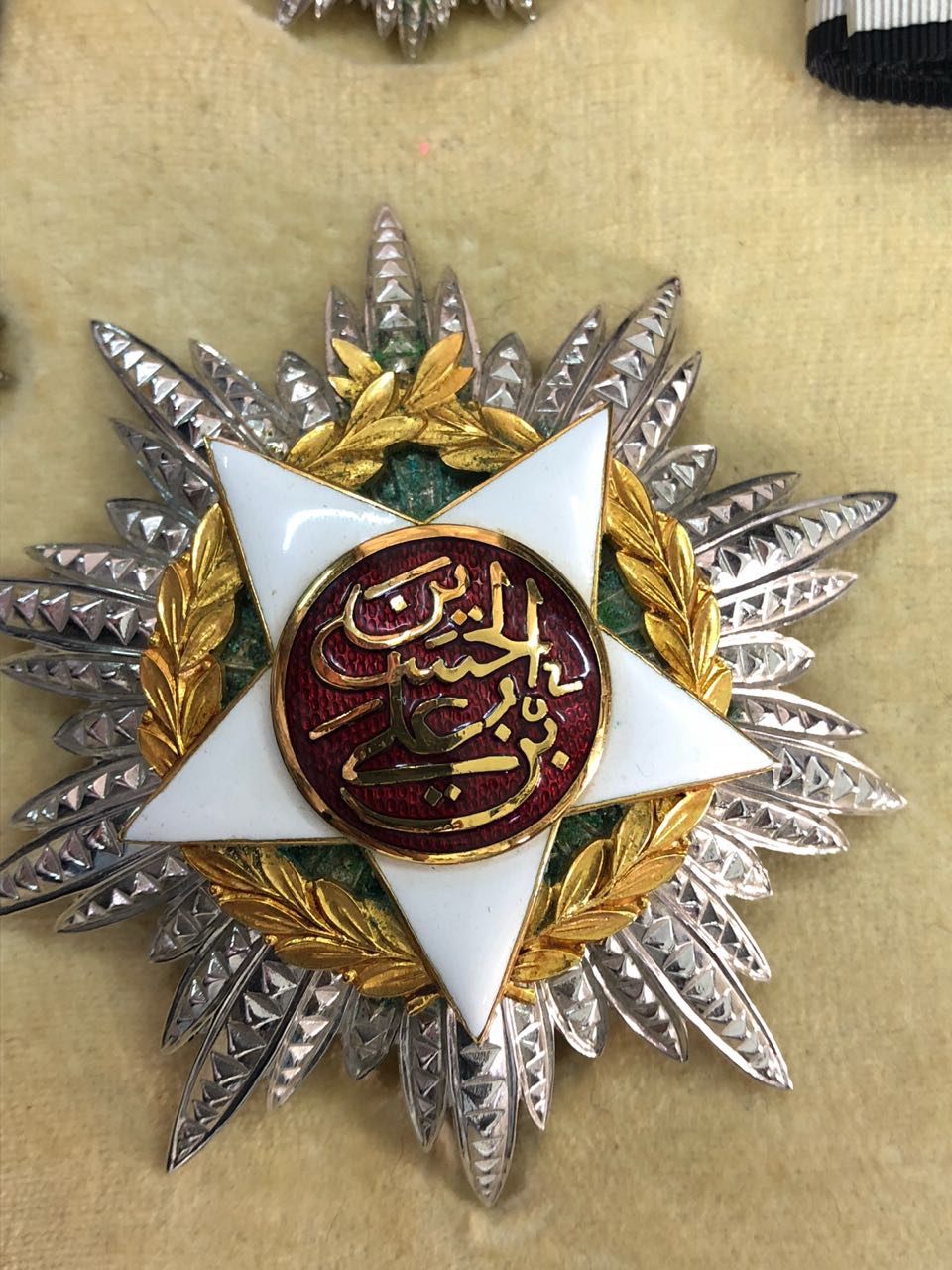 1921 Jordan Order of Independence Medal Badge Wissam Istiqlal Hussein Bin Ali