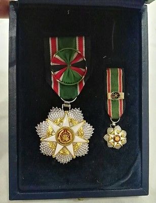 1976 Jordan Order of Military Merit Complete Set Medal Badge Wissam Istihqak