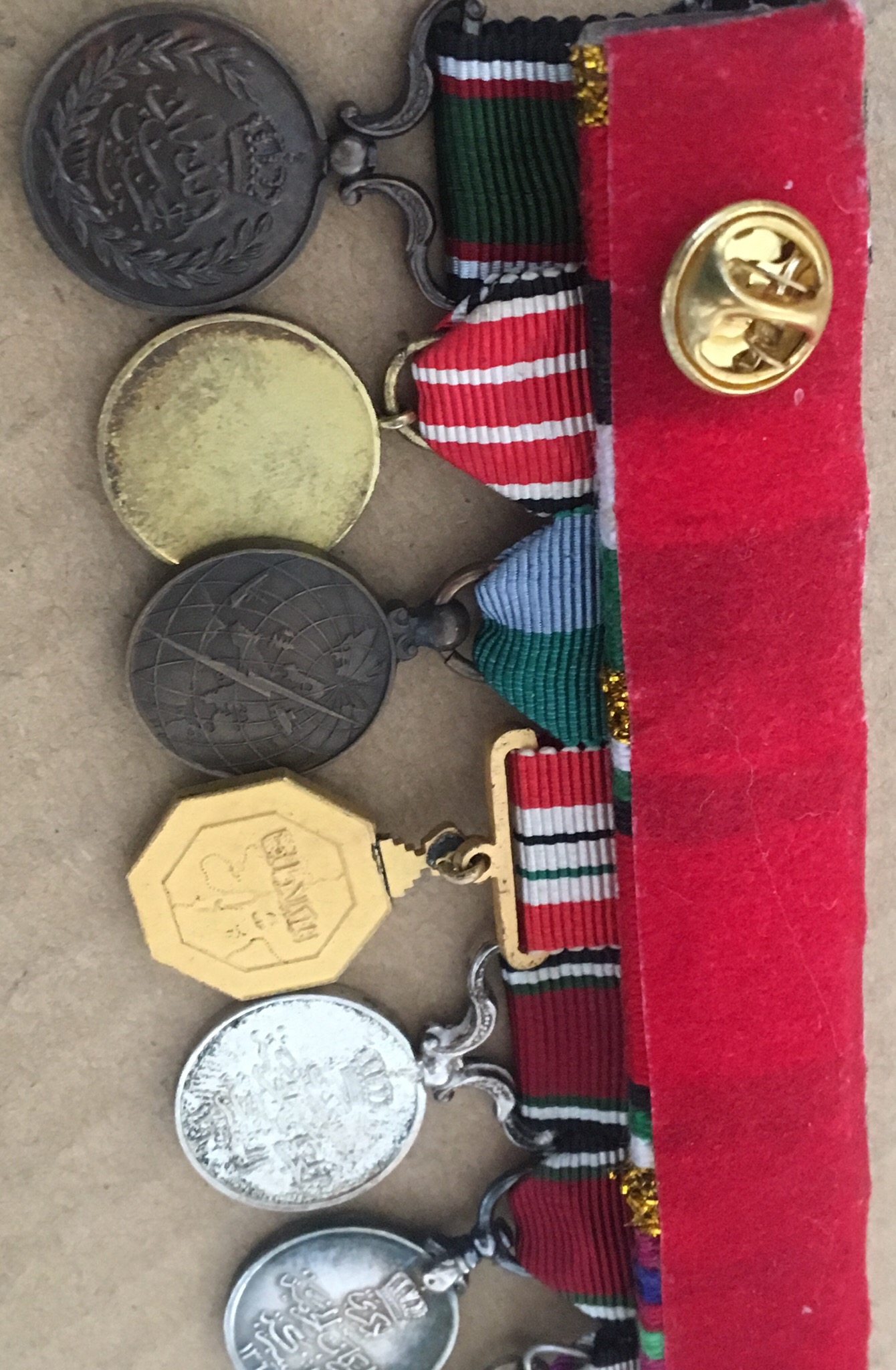 Jordan Bar Group of 8 Miniature Medals Badges Orders Nichans WW II Joint Operations