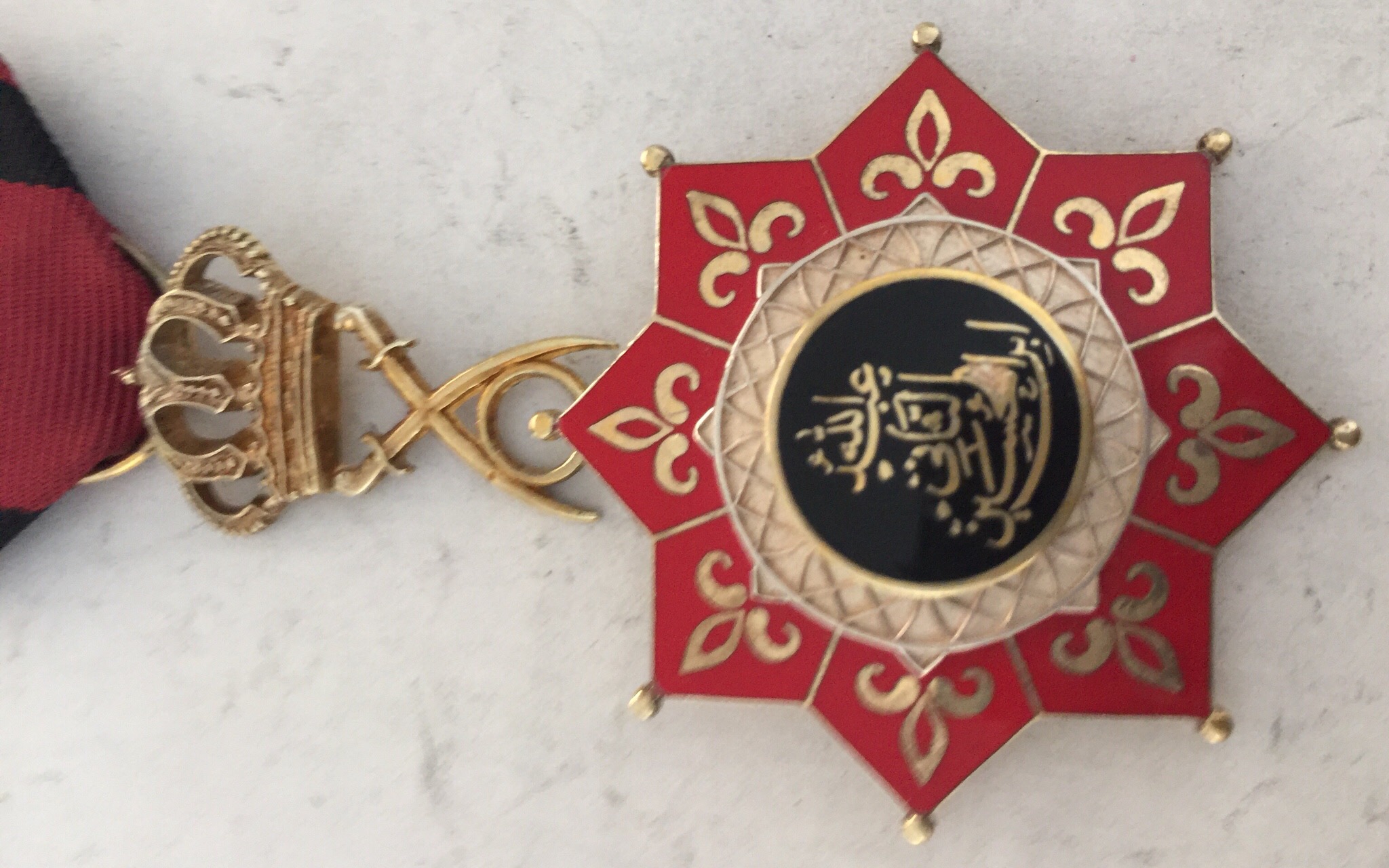 Jordan Order of King Abdullah II Breast Badge Civil Division Medal Nichan (Rare)