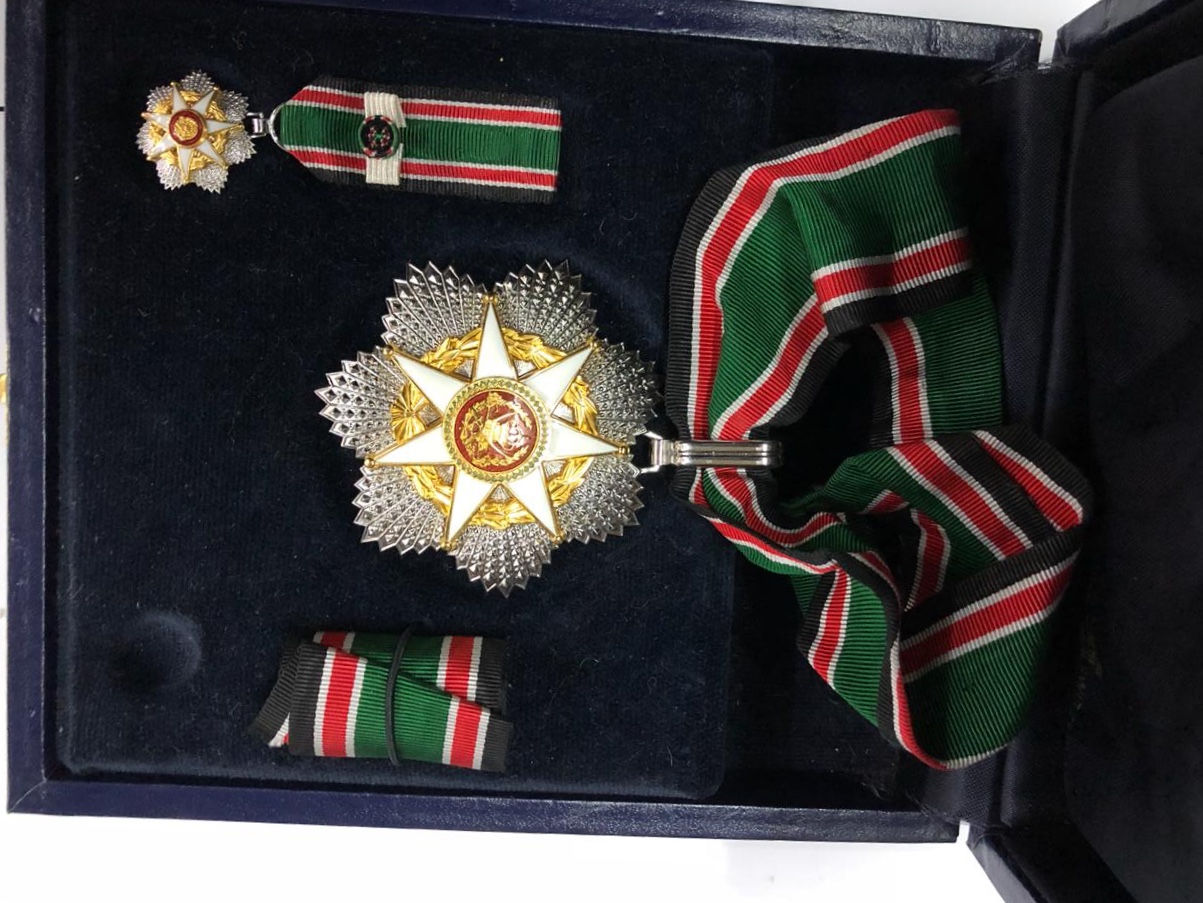 1976 Jordan Order of Military Merit Complete Set Medal Badge Wissam Istihqak Al Askari