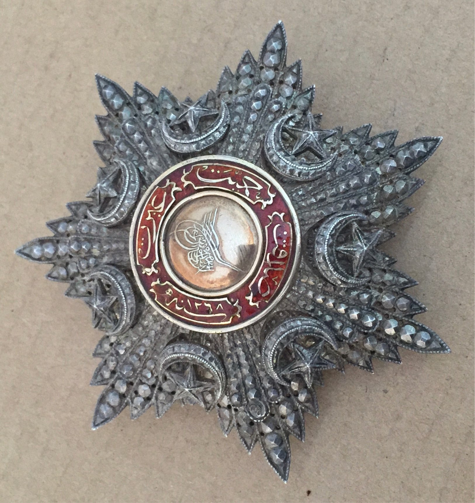 Turkey Ottoman Order of Medjidie Breast Star Grand Cross Badge Medal 84 mm 97 Grams