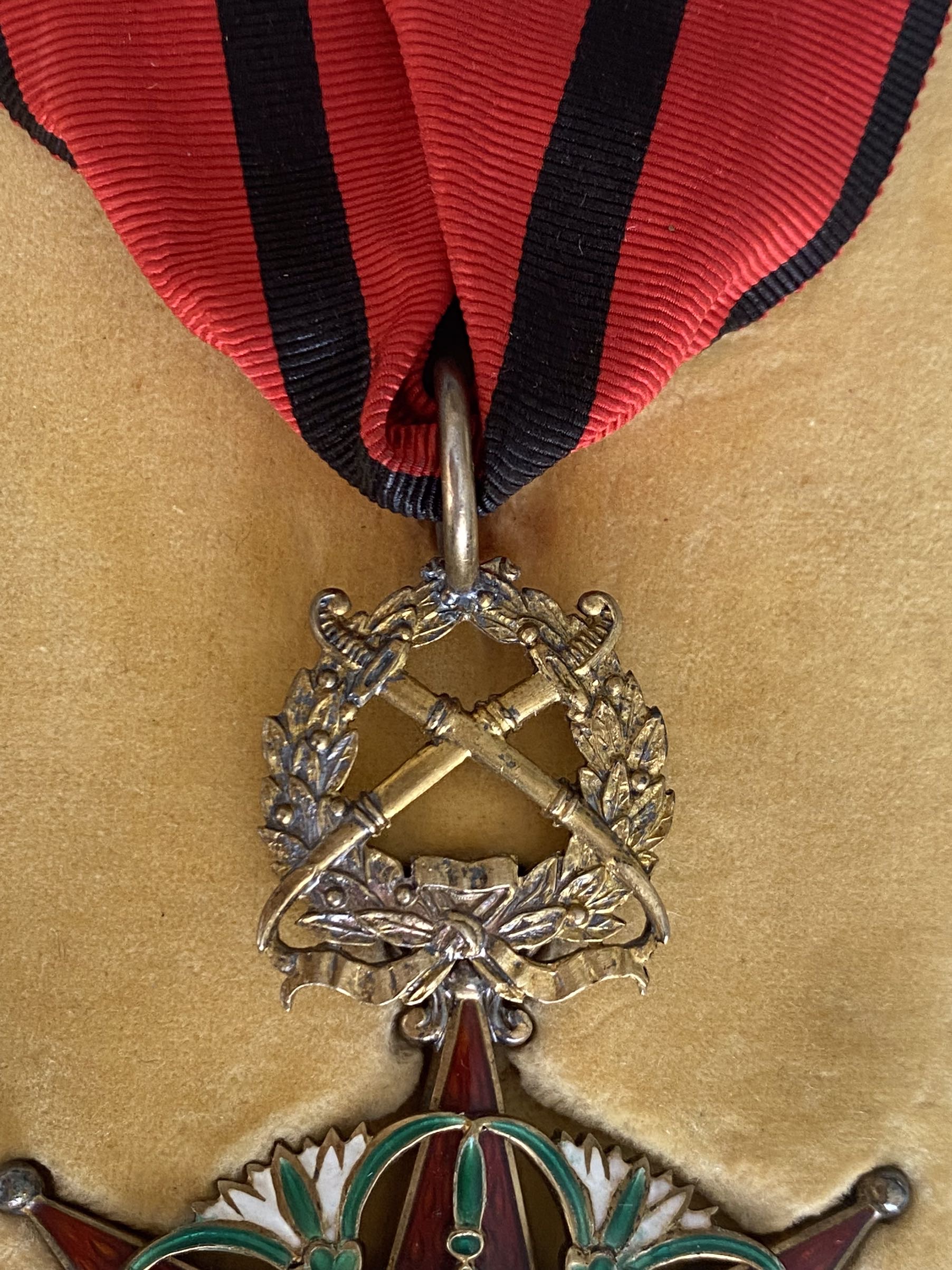 Kingdom Iraq Order Two Rivers Rafidain Military Division Commander Badge Medal وسام الرافدين العراق