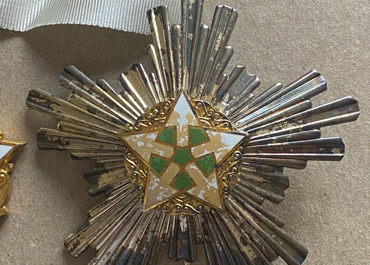 Syria Arab Republic Order of Merit Commander 2nd Class Neck Badge Medal Breast Star