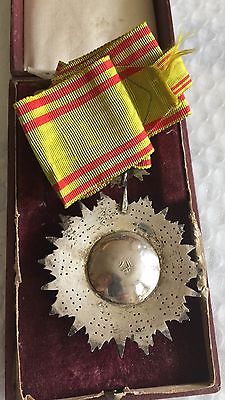 Tunisia Order Glory Nichan Iftikhar Commander Neck Badge Medal Ahmed Bey Box