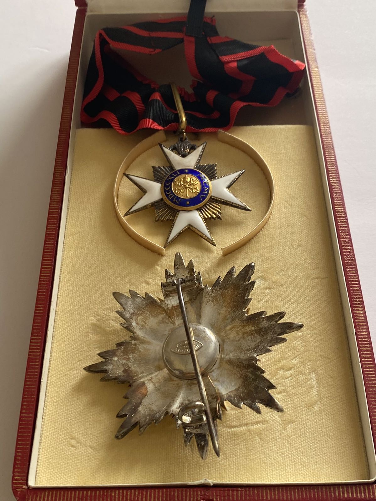 1841 Vatican Order of St Sylvester Grand Commander Neck Badge & Breast Star