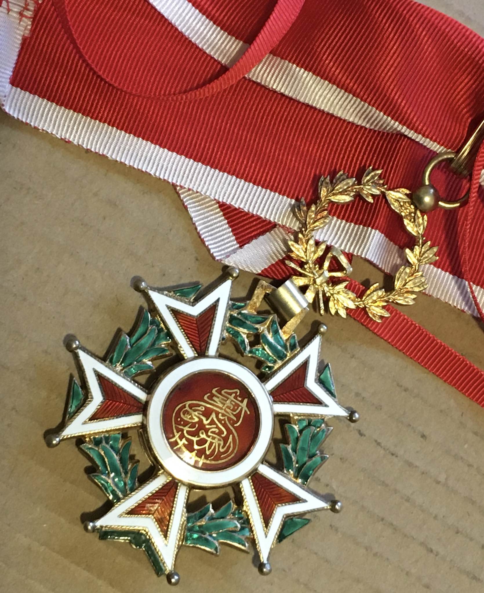 Zanzibar Order of the Brilliant Star Neck Badge Medal Oman Sultan Al Busaidi زنجبار وسام النجمة الدرية