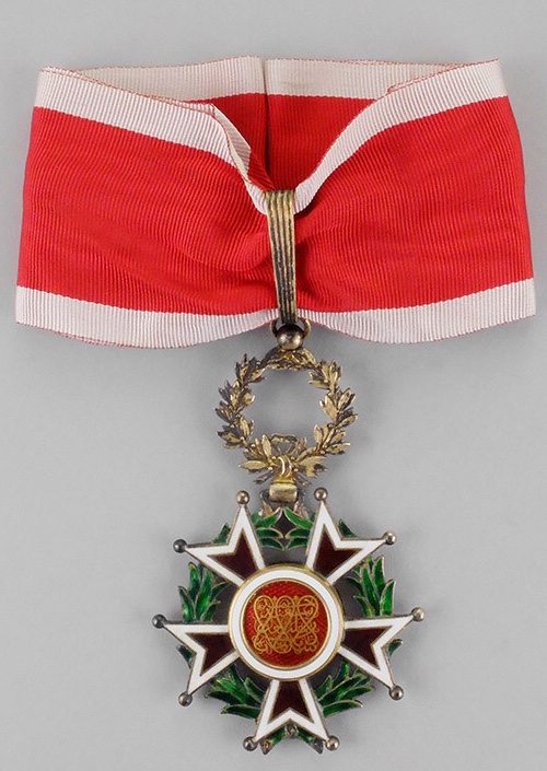 1892 Order of Brilliant Star Neck Badge Medal Sultatan Ali Bin Said Thwaian Rare