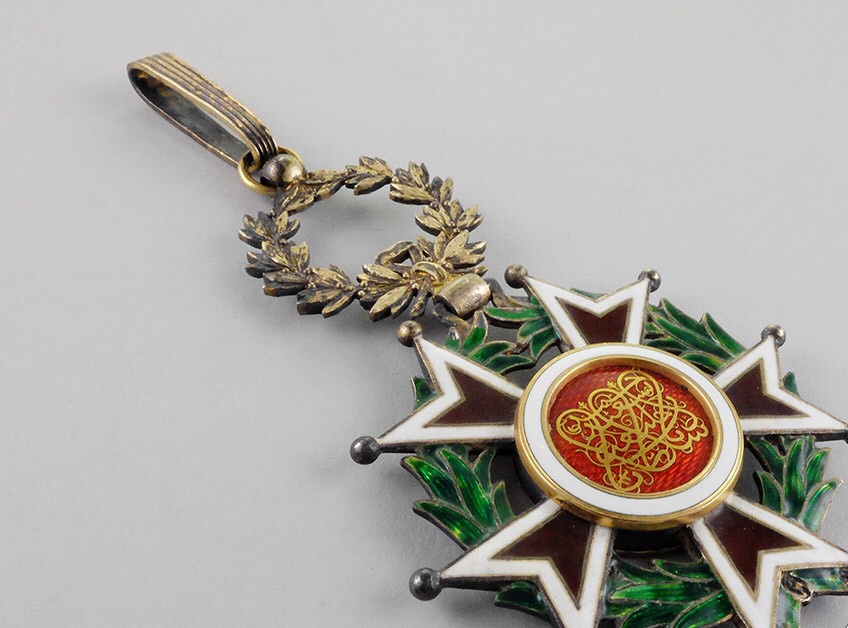 1892 Order of Brilliant Star Neck Badge Medal Sultatan Ali Bin Said Thwaian Rare