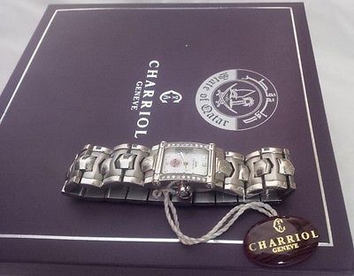 Charriol COLVMBVS INTR 8401 Women Watch Diamond Steel Qatar Gifted by Emir Hamad