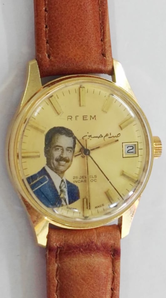 Vintage Reem Incabloc 25 Jewels Automatic Iraq Saddam Hussein Special Edition Watch