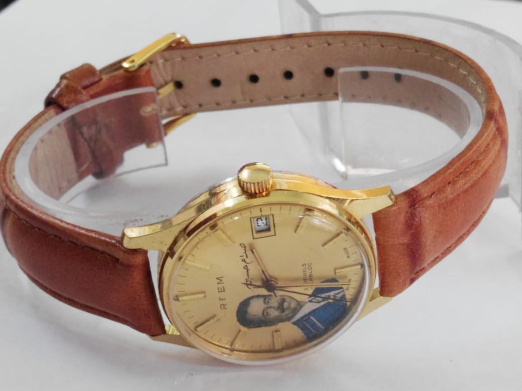 Vintage Reem Incabloc 25 Jewels Automatic Iraq Saddam Hussein Special Edition Watch