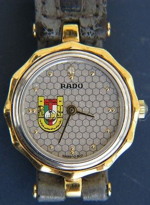 Oman Rado Diamond Ladies Gold Plated Watch Special Edition Arabic Script Text
