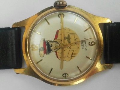 1960 Berg Manual Swiss Men Watch Egypt Pilot Air Force Gift Jamal Abdel Nasser