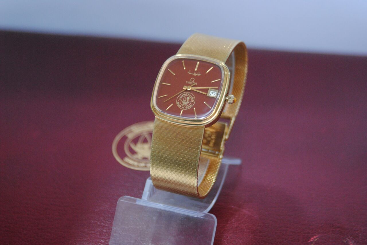 Vintage Omega Seamaster Automatic 1010 Gold Men Watch Qatar Gifted Emir Khalifa