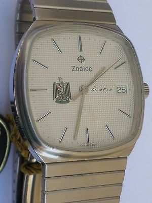 Vintage Zodiac Quartz 1252 592 Iraq Saddam Hussein Special Edition Watch