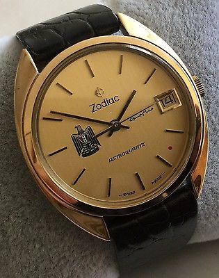 Vintage Zodiac 940 111 Astroquartz Iraq Saddam Hussein Special Edition Watch