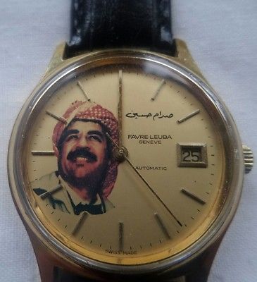 Favre Leuba Geneve Automatic 5603 51 Watch Presidential Gift Saddam Hussein Iraq