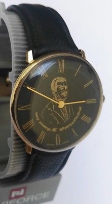 Vintage Swiss Quartz Iraq Airways Saddam Hussein Special Edition Men's Watch