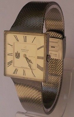 Vintage Sarcar Geneve Manual Iraq Saddam Hussein Special Edition Watch Iran War