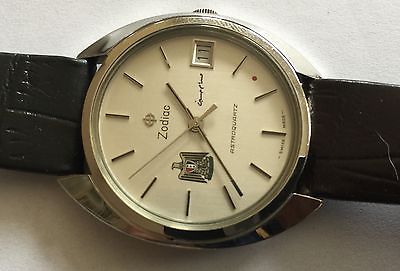 Vintage Zodiac 940 111 Astroquartz Iraq Saddam Hussein Special Edition Watch